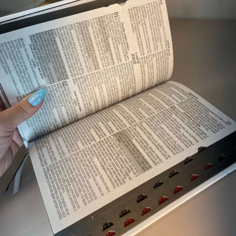 Kit 2 Bíblias Evangélicas Leão Filha do Rei/ Leão Yeshua Branca/ LETRAS MÉDIAS Com Harpa e Índice