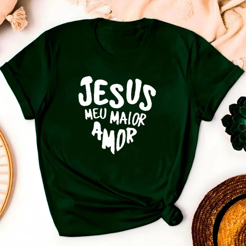 T-shirt Jesus Meu Maior Amor