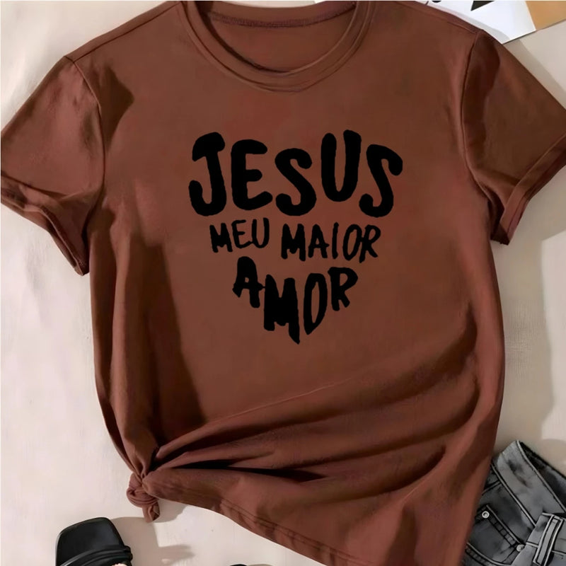 T-shirt Jesus Meu Maior Amor