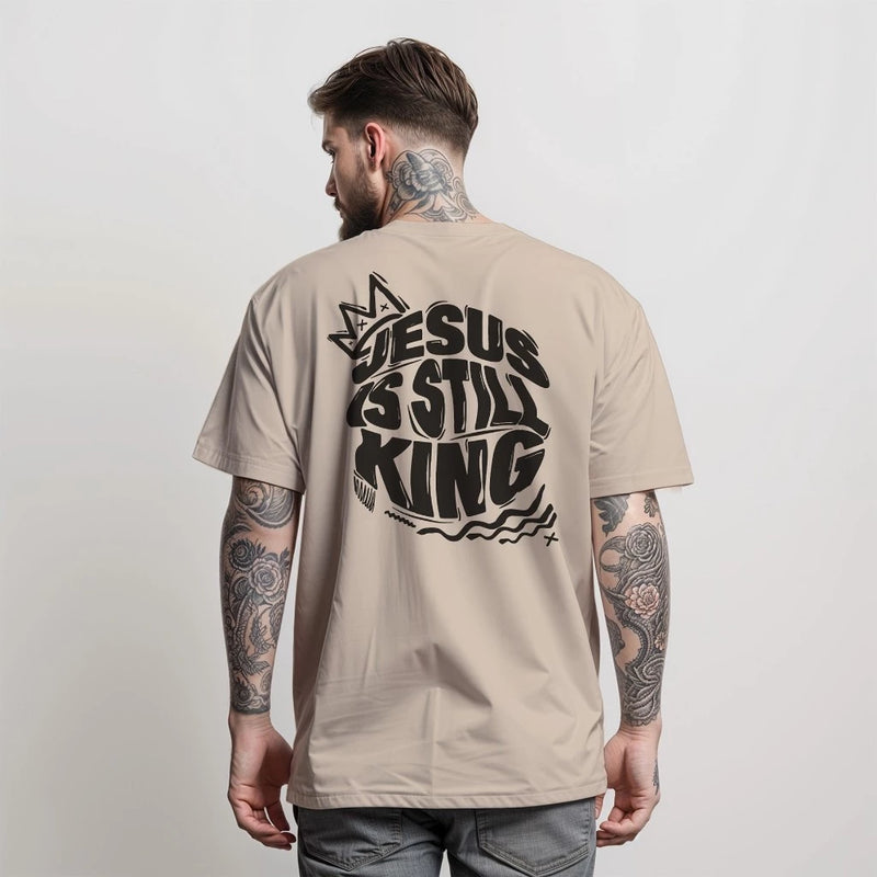 Camiseta Cristã/ Street Wear/ Unissex / JESUS CRISTO Manfinity 100% Algodão